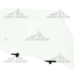 RH FRONT DOOR GLASS W/FITT GRN SK SERIES